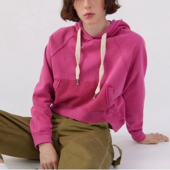 Urban‎ Outfitters Curved Hem Hoodie Sweatshirt BDG - Picture 2 of 4